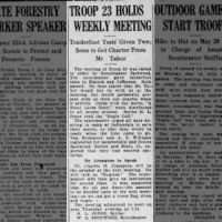 Troop 23 Holds Weekly Meeting_20 May 1921