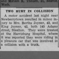 Two Hurt in Collision_03 Jan 1945