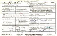 US, Headstone Applications for Military Veterans, 1925-1970 - Chauncey Flowers II