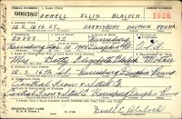 US, World War II Draft Cards Young Men, 1940-1947 - Derell Ellis Blalock