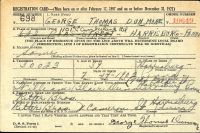 US, World War II Draft Cards Young Men, 1940-1947 - George Dunmore