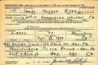 US, World War II Draft Cards Young Men, 1940-1947 - James Monroe Auter III