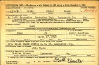 US, World War II Draft Cards Young Men, 1940-1947 - Ozelle Banks
