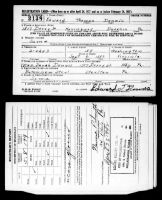 US, World War II Draft Registration Cards, 1942 - Edward Thomas Dennis